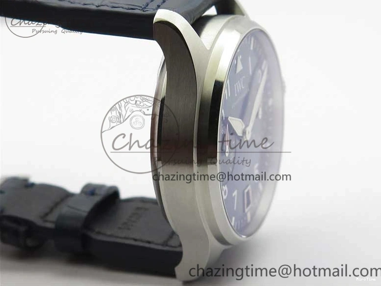 MIROTIME 0202 Supportive Big Pilot IW501008 “Boutique London” SS ZF Best Edition Blue Dial on Blue Leather Strap A 7106